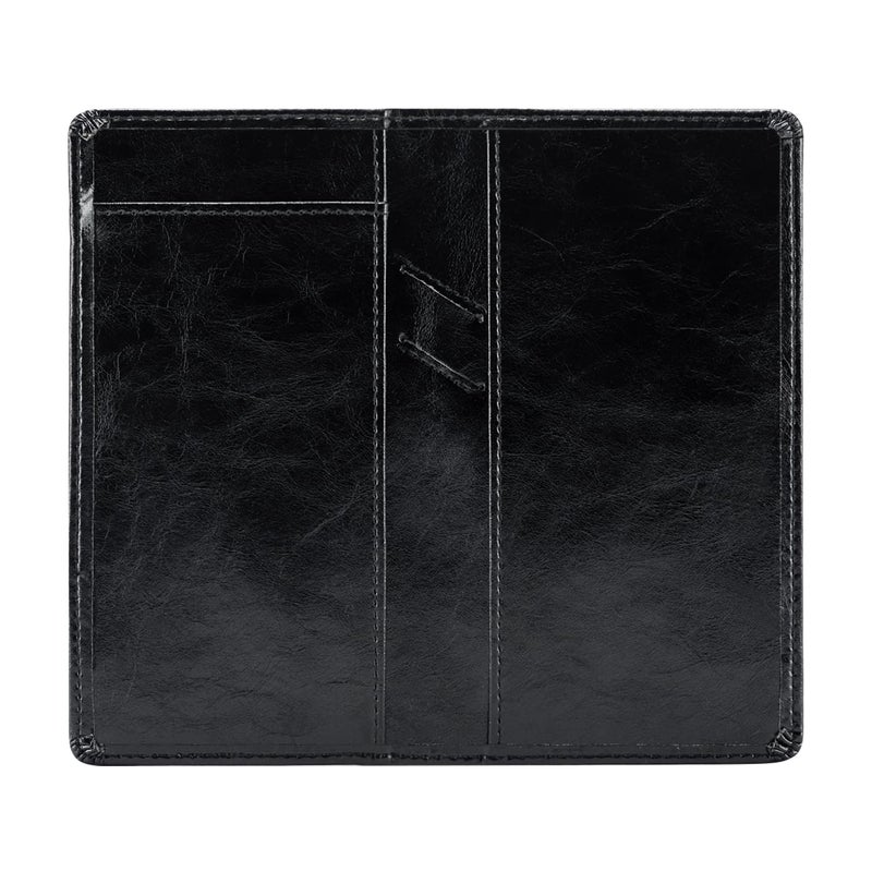 Aurya Leather Checkbook Covers for Personal Checkbook, Checkbook Holder with Free Vinyl Divider, Checkbook Cover for Duplicate Checks for Men and Women - Image 1